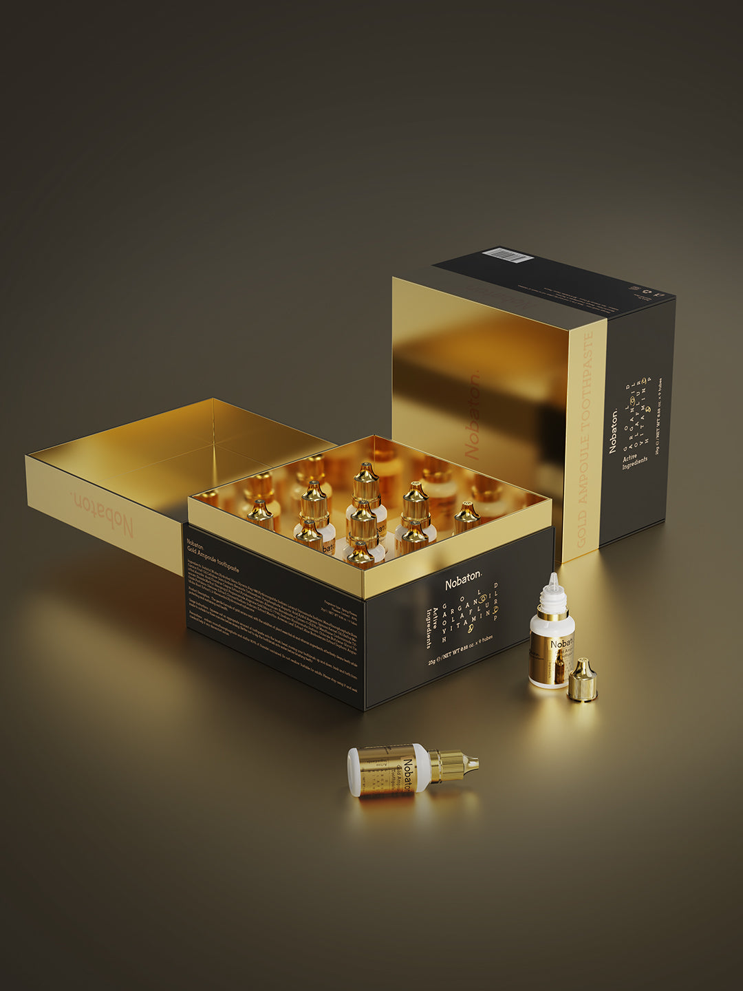 Gold toothpaste gift set