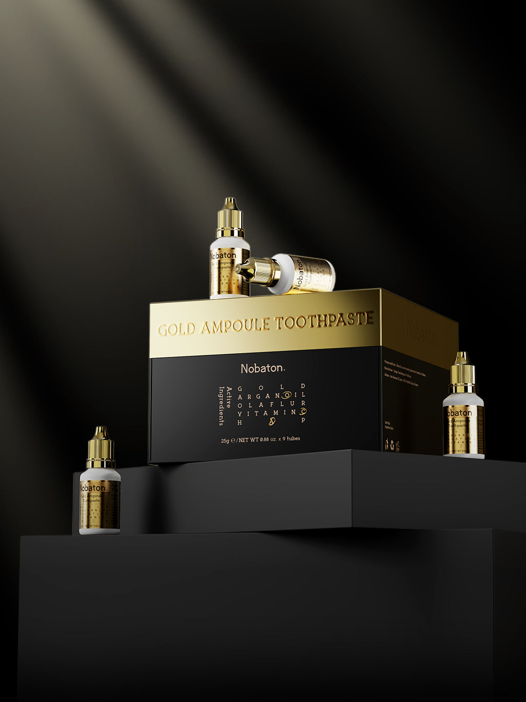 Gold toothpaste gift set