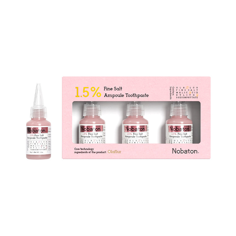 1.5% powdered salt ampoule toothpaste