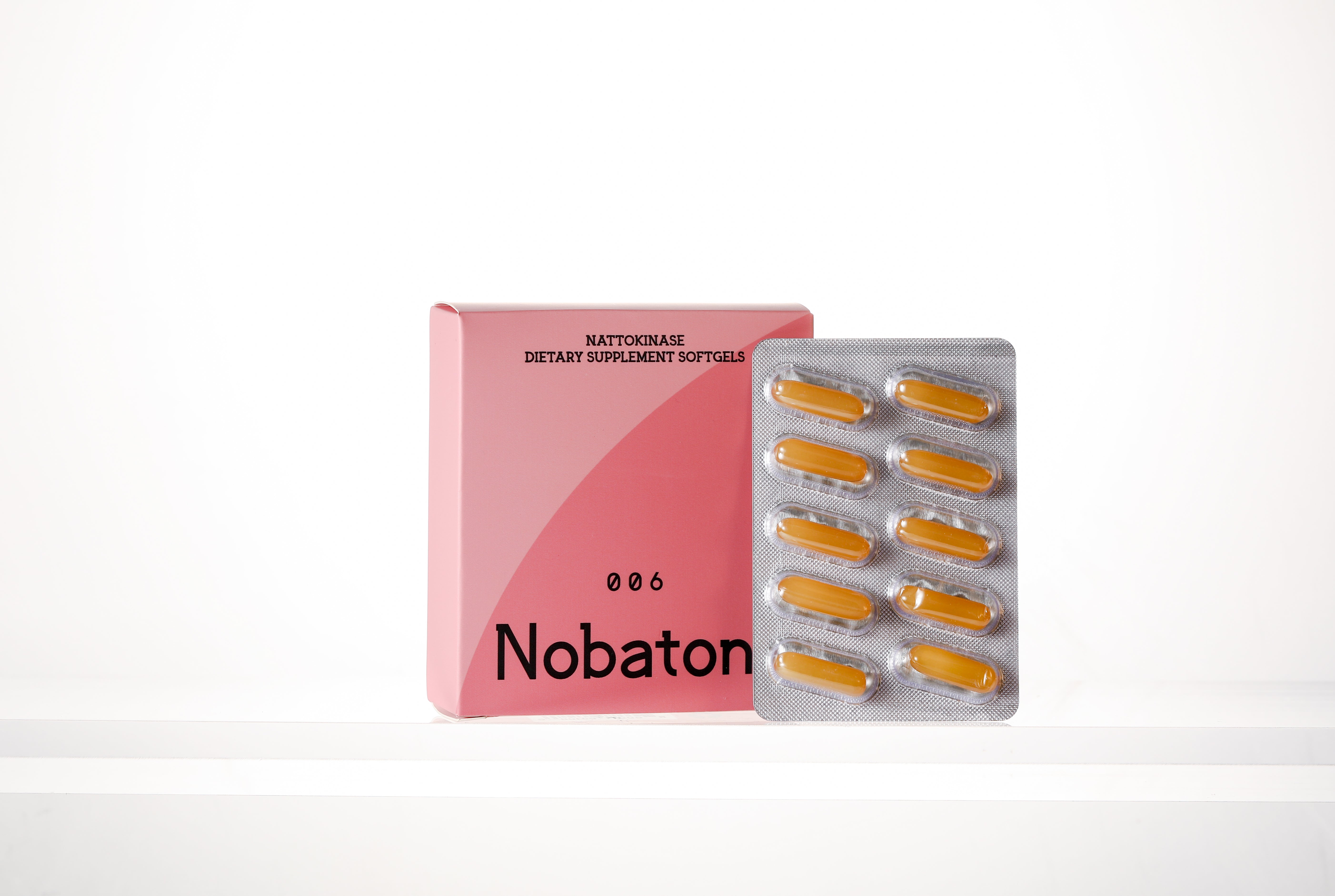 Nobaton Nattokinase Dietary Supplement Softgels